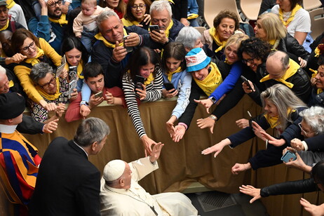 Papa Francisco durante audiência no Vaticano
