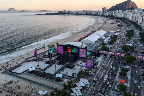 Preparativos para show de Madonna no Rio de Janeiro